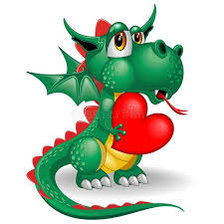 Схема вышивки «Динозавр»