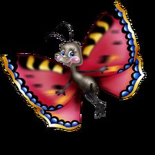 Схема вышивки «Бабочка, светлячек»