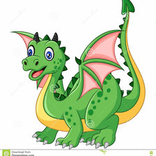 Схема вышивки «Динозавр»