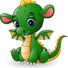 Схема вышивки «Динозавр»