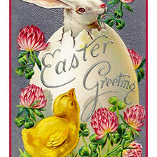 Схема вышивки «Кролики»