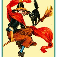 Схема вышивки «Ведьма»