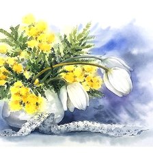 Схема вышивки «весенняя акварель»