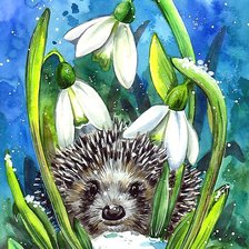 весенняя акварель