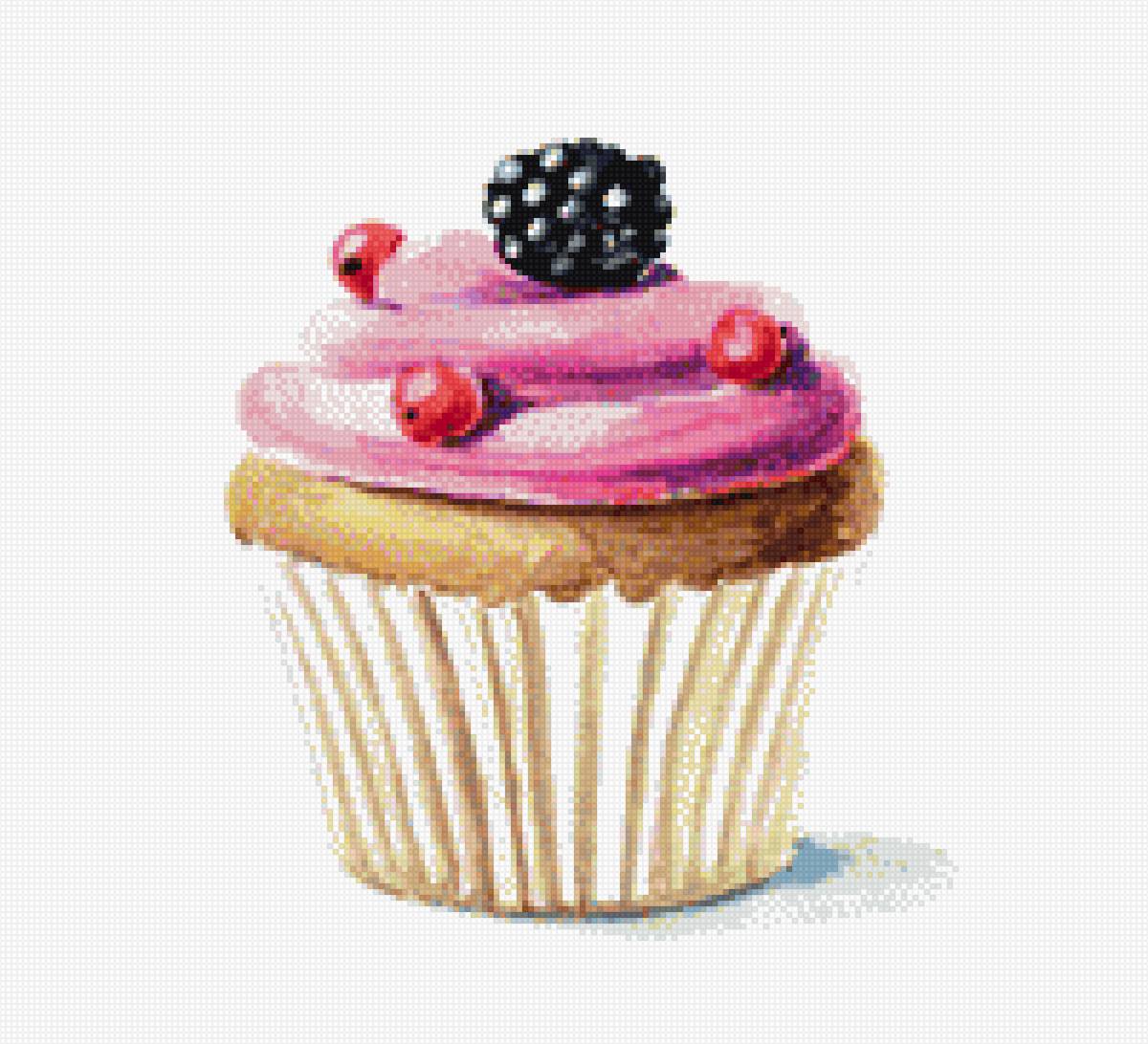 Капкейк - десерт, сладость, пирожное - предпросмотр