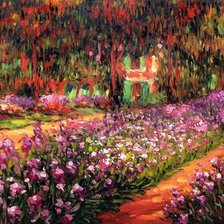 Схема вышивки «Моне Ирисы»