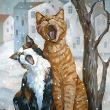 Схема вышивки «март»