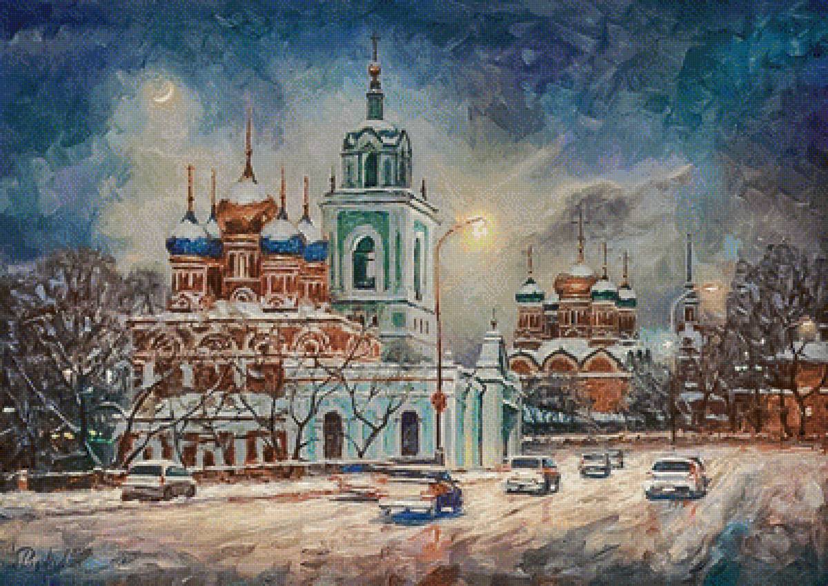 Welcome Winter. - razzhivin igor painter.snowscapes.cityscape. - предпросмотр