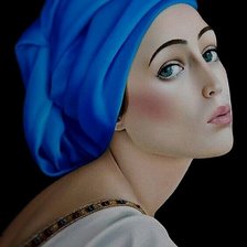 Схема вышивки «Девушка в тюрбане»