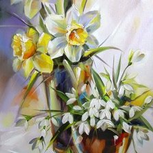 Схема вышивки «ВЕСЕННЯЯ АКВАРЕЛЬ»