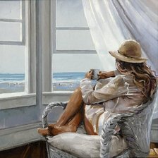 Схема вышивки «БЕЗМЯТЕЖНОЕ УТРО»