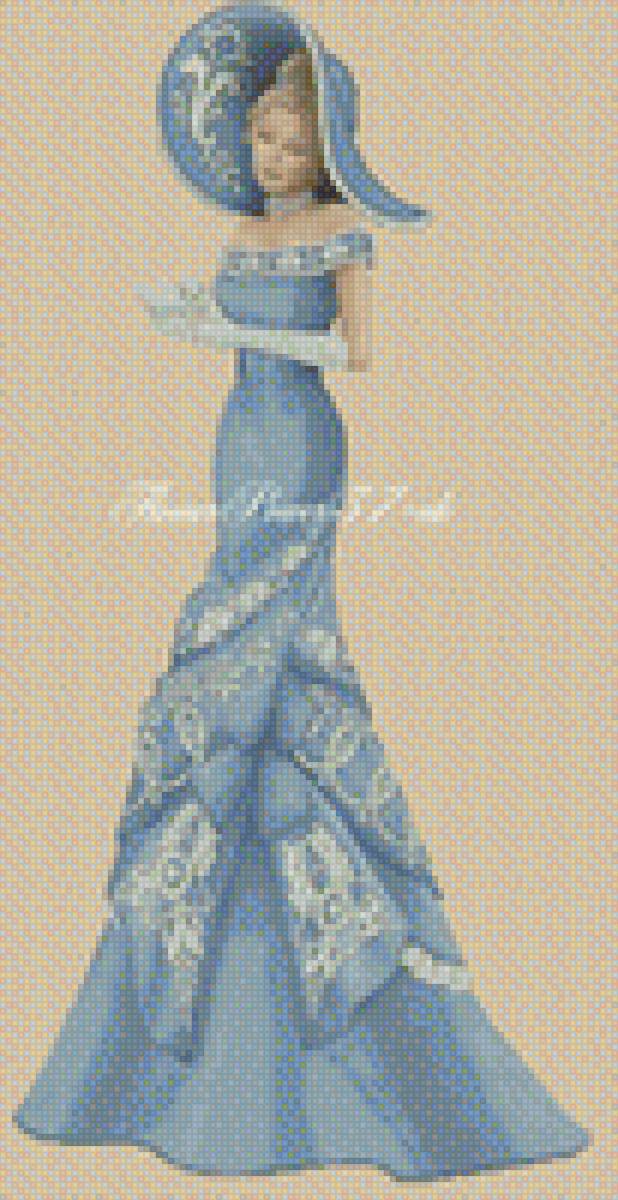 Леди - картина, открытка, леди, ретро, образ, женщина, девушка - предпросмотр