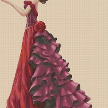 Схема вышивки «Леди»