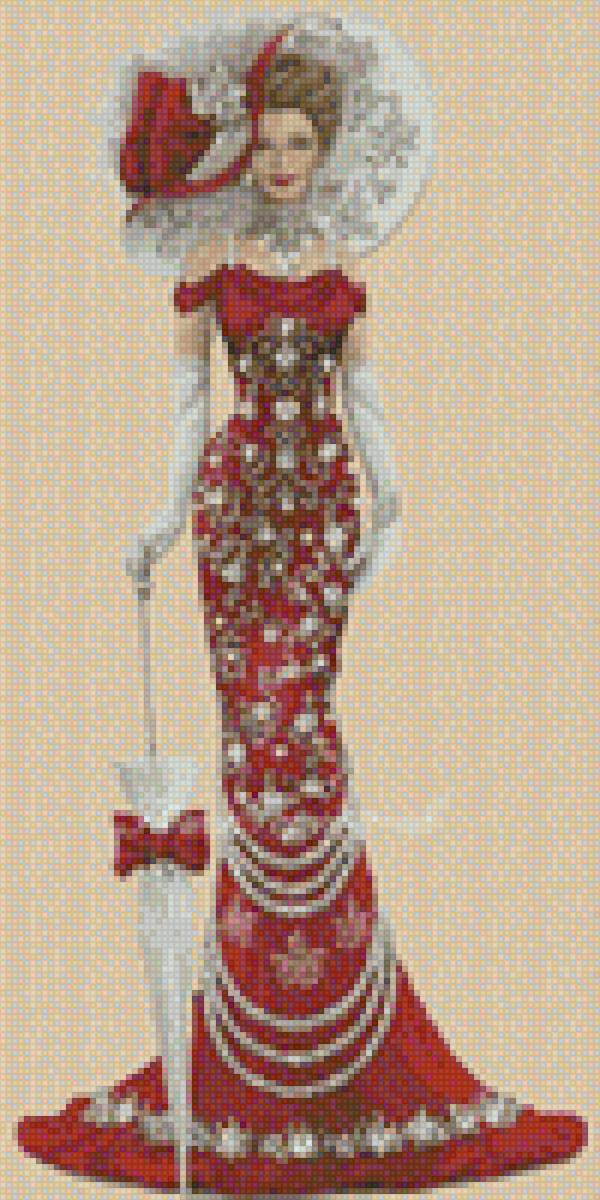 Леди - женщина, картина, ретро, открытка, девушка, образ, леди - предпросмотр