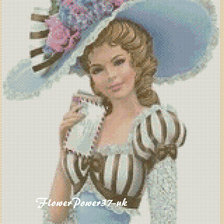 Схема вышивки «Леди»