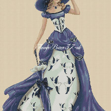 Схема вышивки «Леди»