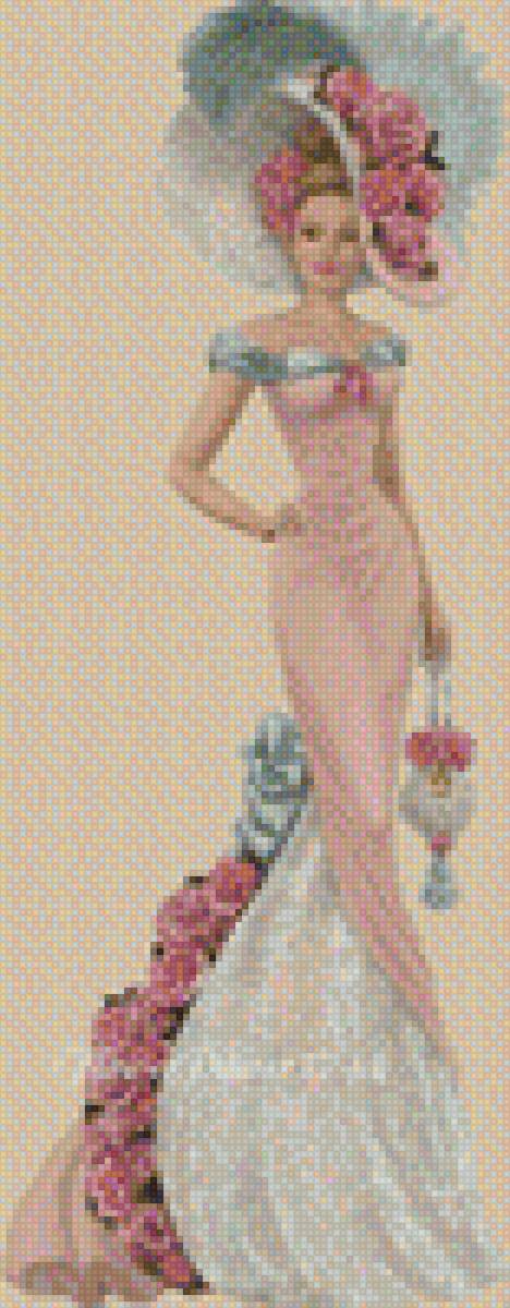 Леди - леди, картина, женщина, ретро, девушка, образ, открытка - предпросмотр