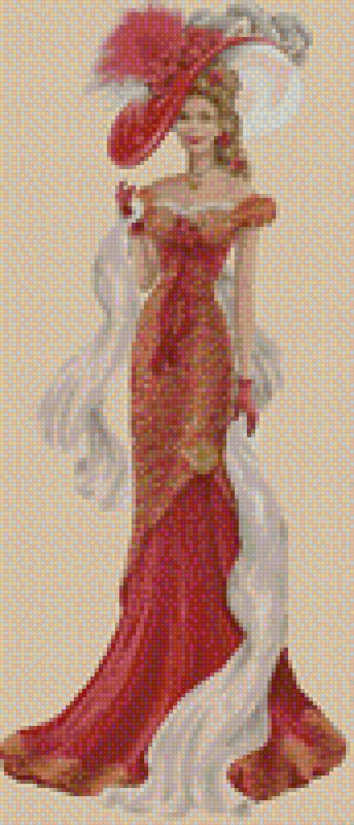 Леди - леди, образ, картина, ретро, девушка, женщина, открытка - предпросмотр