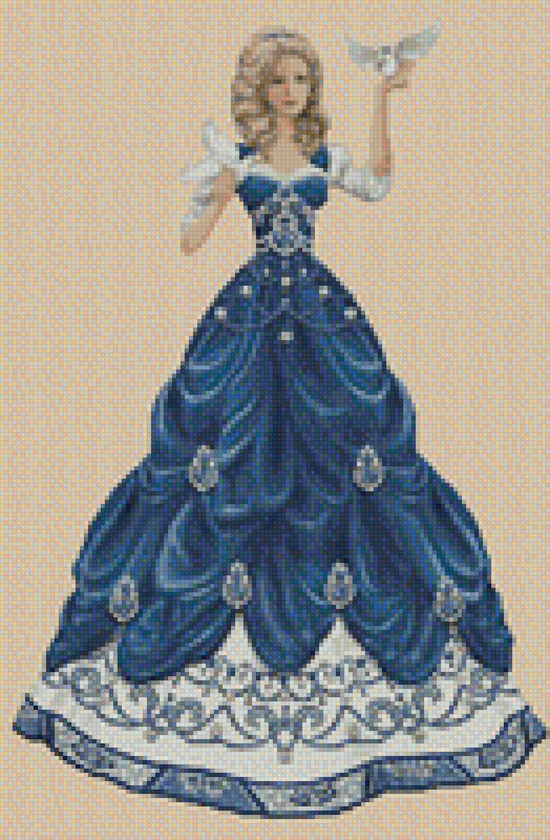 Леди - картина, женщина, девушка, леди, открытка, ретро, образ - предпросмотр