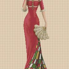 Схема вышивки «Леди»