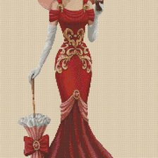 Схема вышивки «Леди»