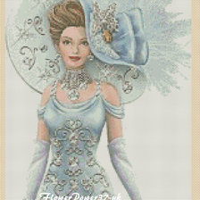 Схема вышивки «Леди»