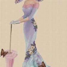 Схема вышивки «Леди»