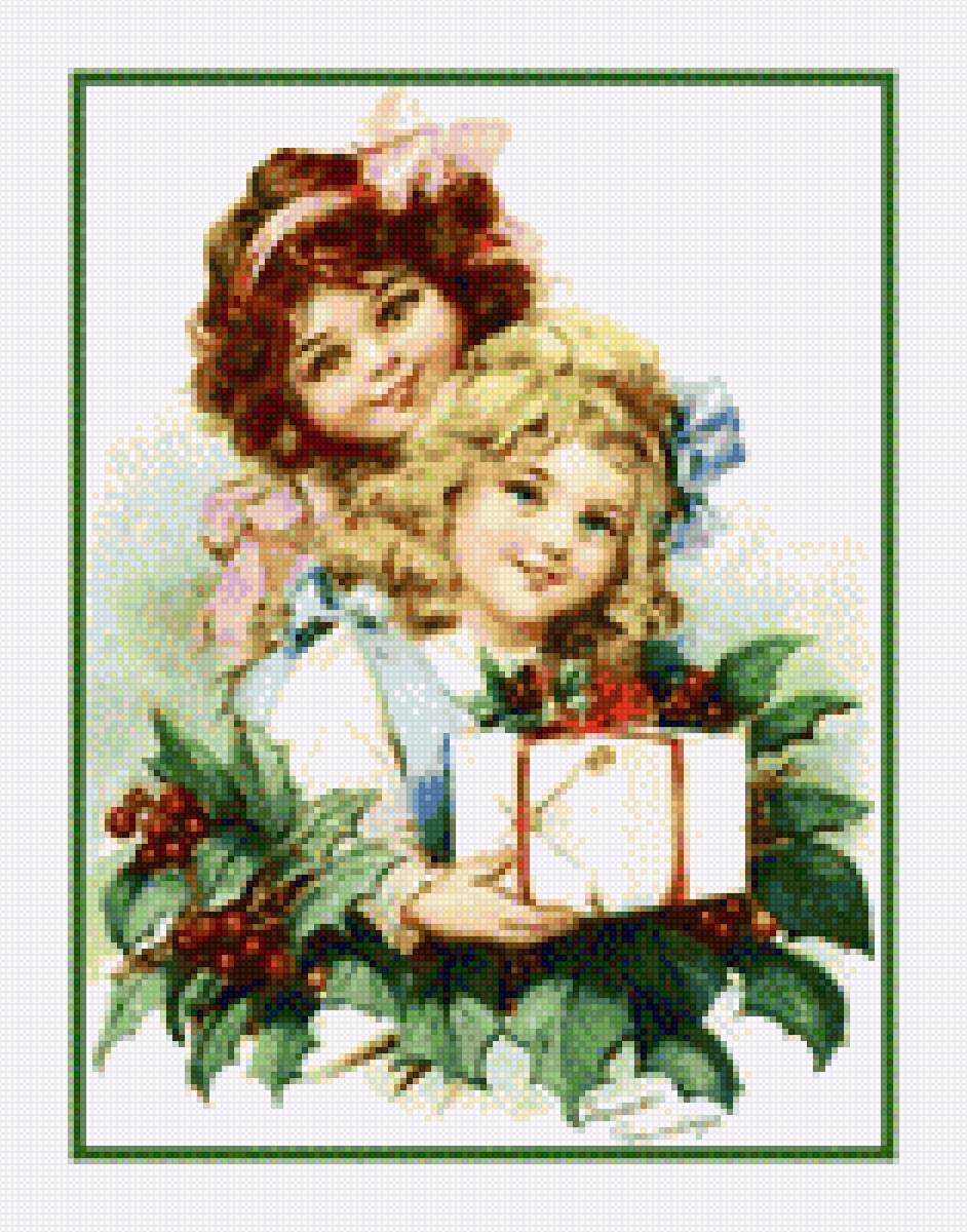 Рождество - праздник, с рождеством христовым, рождество, ангелочки, зима - предпросмотр