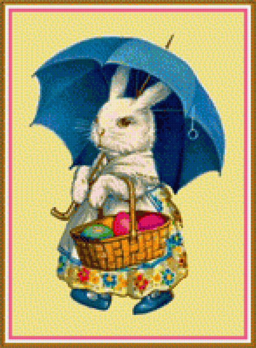 Кролик - пасха, детское, кролик, картинка, пасхальный кролик - предпросмотр