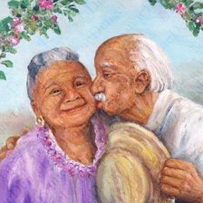 Схема вышивки «Поцелуй»