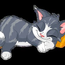 Схема вышивки «Котик спит»