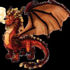 Схема вышивки «Дракон коричневый»