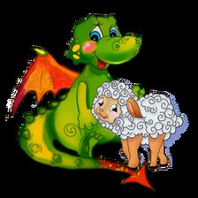 Схема вышивки «Дракоша»