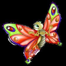 Схема вышивки «Бабочка, светлячек»