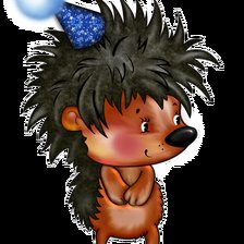 Схема вышивки «Ёжик»