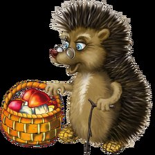 Схема вышивки «Ёжик»