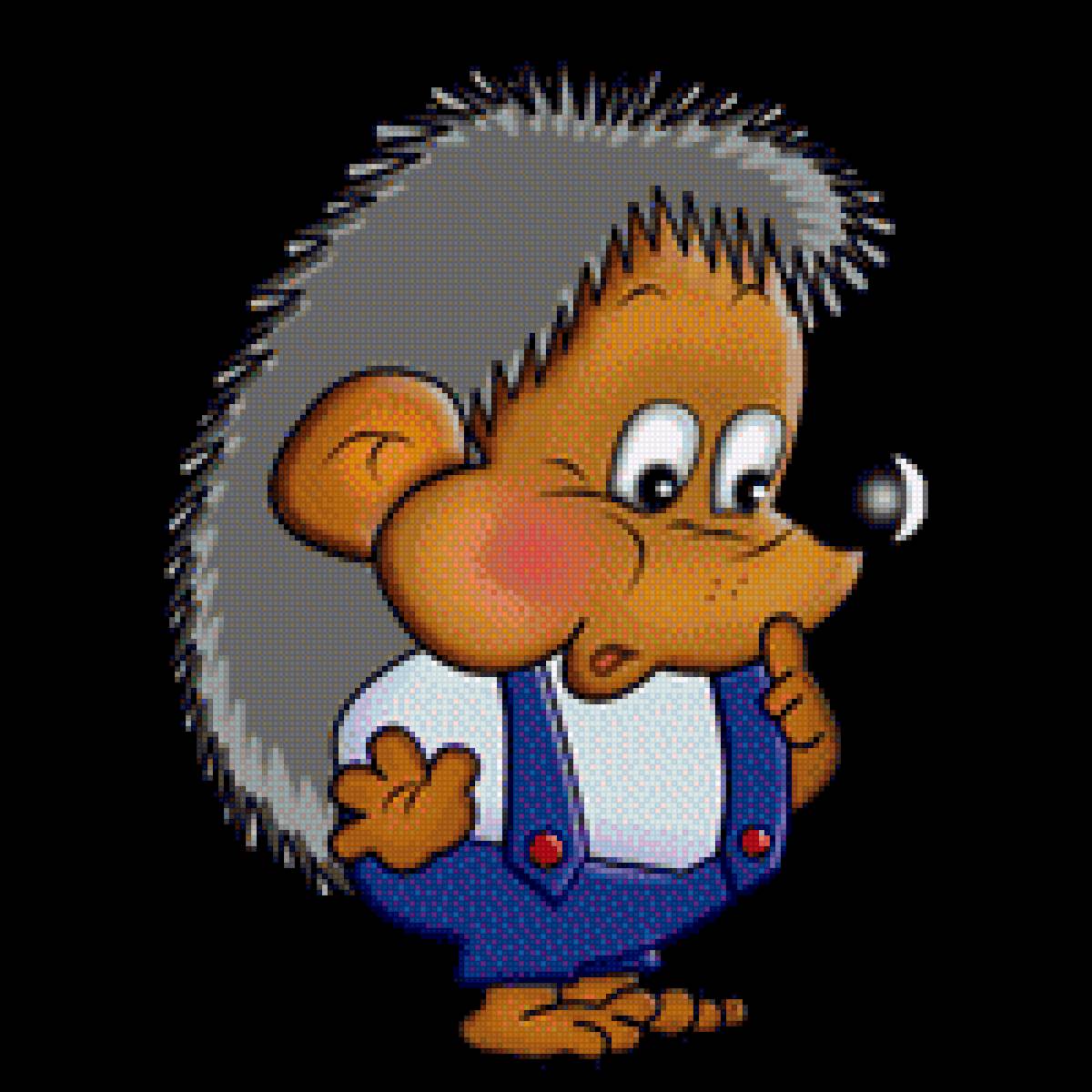 Ёжик - дикое, животное, картинка, ежик, детское - предпросмотр