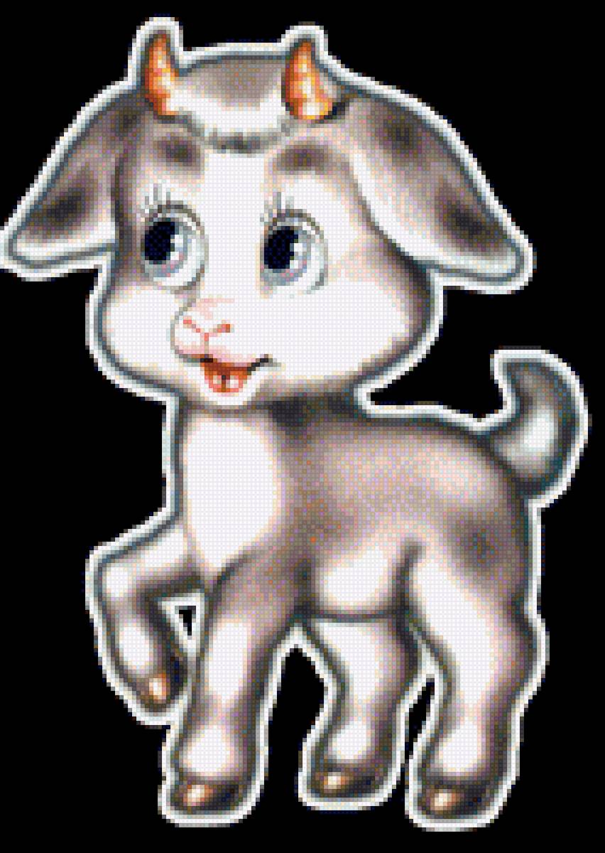 Козленок - картинка, козленок, животное, детское - предпросмотр