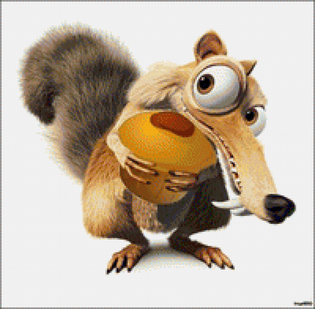 Белка бешенная - орех, белка, картинка, мультяшки, детское - предпросмотр