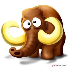 Схема вышивки «Мамонтенок»