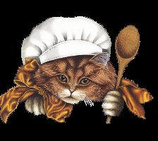 Схема вышивки «Кот с ложкой»