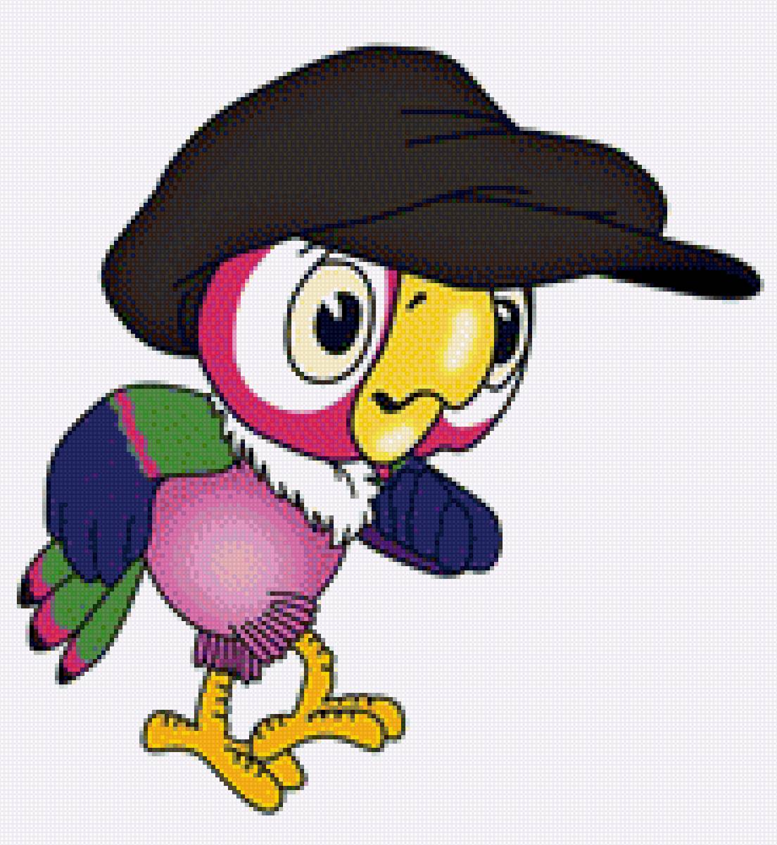 Кеша - мультяшки, десткое, попугай, птица, картинка - предпросмотр