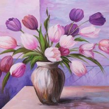 Схема вышивки «БУКЕТ ТЮЛЬПАНОВ»