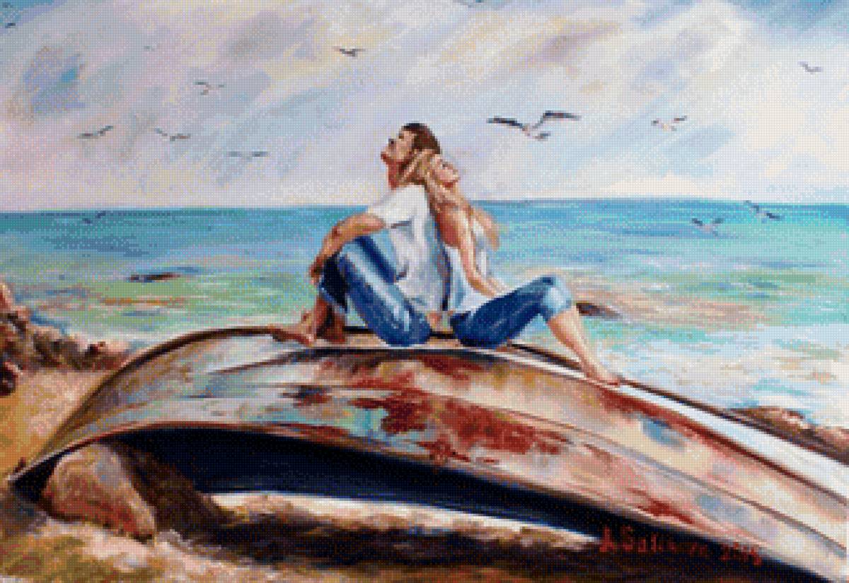 ЛЮБОВЬ - море, любовь, двое - предпросмотр