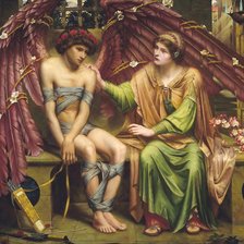 Схема вышивки «Надежда, утешающая Любовь»