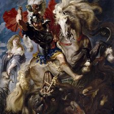 Святой Георгий и дракон . Питер Пауль Рубенс