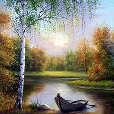 Схема вышивки «пейзаж»