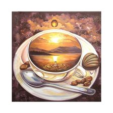 Схема вышивки «мир кофе»