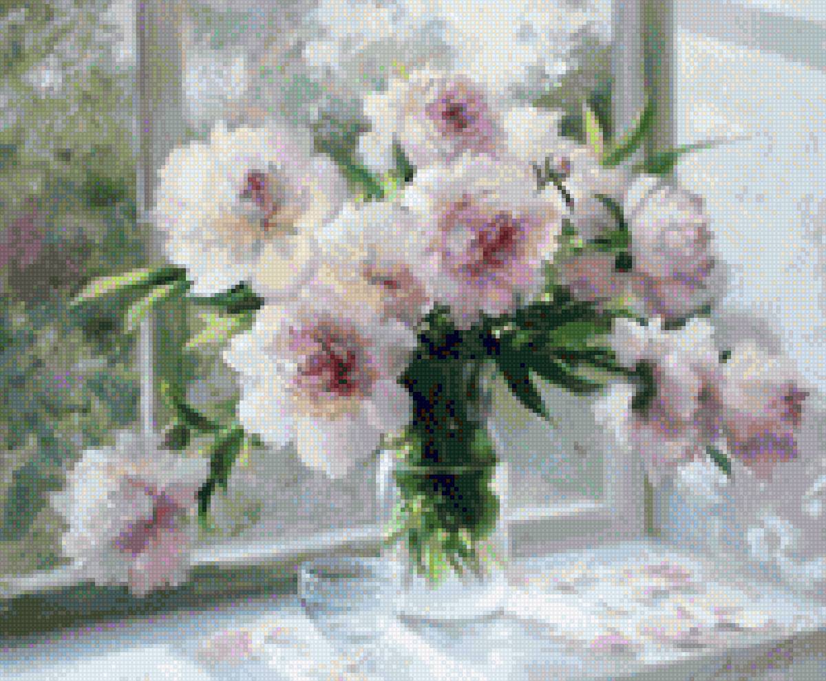 Ziedi - peonijas, vasara - предпросмотр