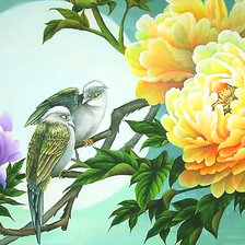 Схема вышивки «Серия "Цветы". Китайский пион»